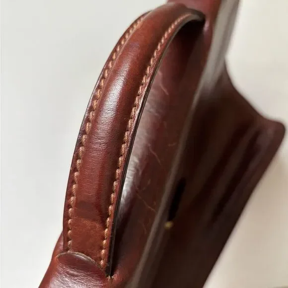 THE BRIDGE Men’s Vintage Leather Briefcase Document Bag
